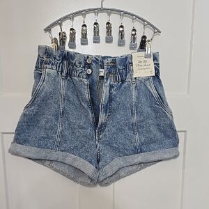 Denim High-Waisted Women's Shorts
